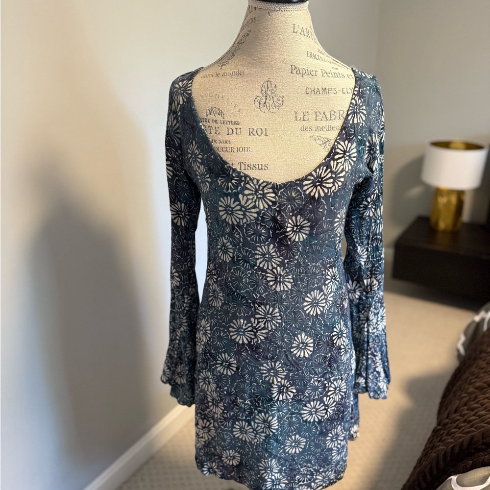 YIREH - Boho Floral Long Sleeve Sundress